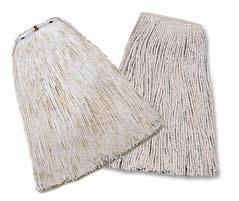D03 #32 No Marr Pinnacle STICK MOPS Cord tied cotton yarn is securely attached to a wood handle and provides long service