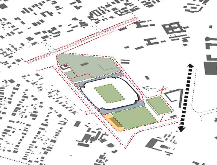 05.04 CONCLUSION Figure 05.07: Analysis of site in terms of multifunctionality (Author, 2015) Loftus Versfeld stadium and surrounds are completely fenced off.