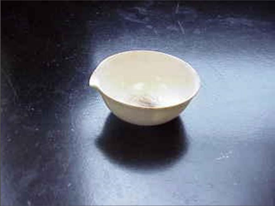 Evaporating Dish The evaporating dish is used for