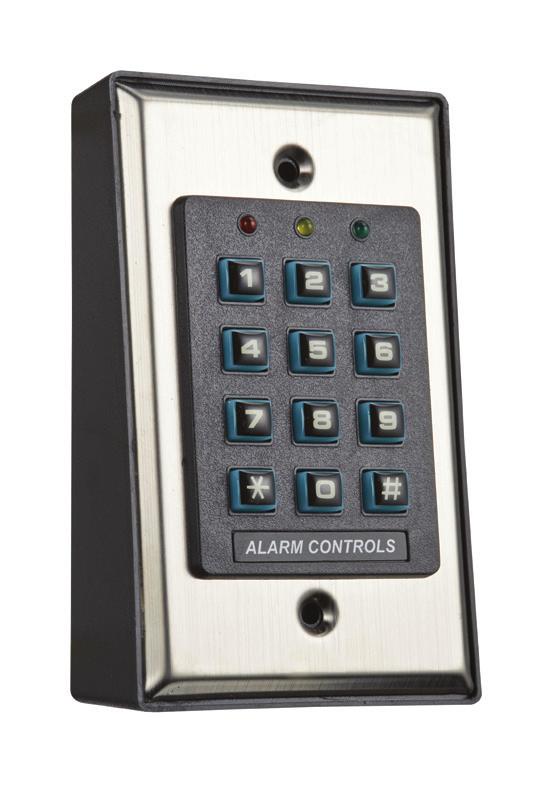 KP-100A BACKLIT DIGITAL KEYPAD FOR ELECTRIC LOCK AND SECURITY SYSTEM INSTALLATIONS Alarm Controls ASSA ABLOY, the