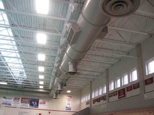 Lighting in Natatorium o Keep lighting and controls in the gymnasium and natatorium. Replace all T12 and T8 fixtures with more energy efficient lighting.