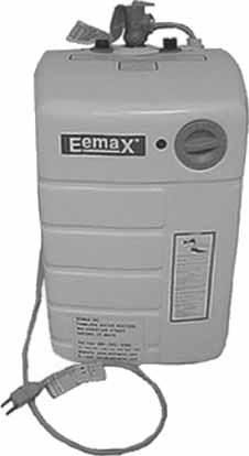 EEMAX-Eemax Electric Water Heaters RW List Prices - Page T-37 Eemax Electric Mini-Tank Water Heaters Save water - Installing the Mini-Tank under the sink puts hot water right where you need it at the