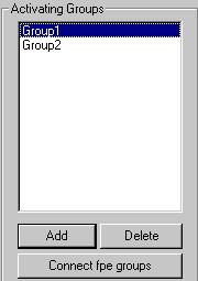 3 (In the Group Content window to the right): Click Connect, then choose the Detection Zones and/or Points to be connected to Group 1.
