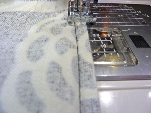 9. This leaves a single, perfectly matched seam visible from the front and a tidy seam allowance on the back.