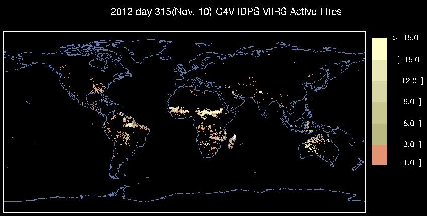 IDPS algorithm (MODIS C4) MODIS Version 4 algorithm running on VIIRS data Sparse