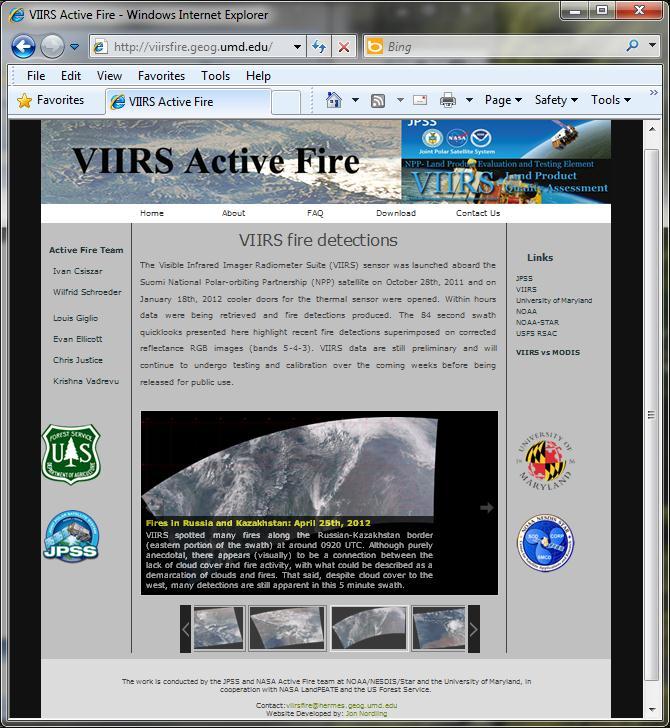 VIIRS Active Fire Product
