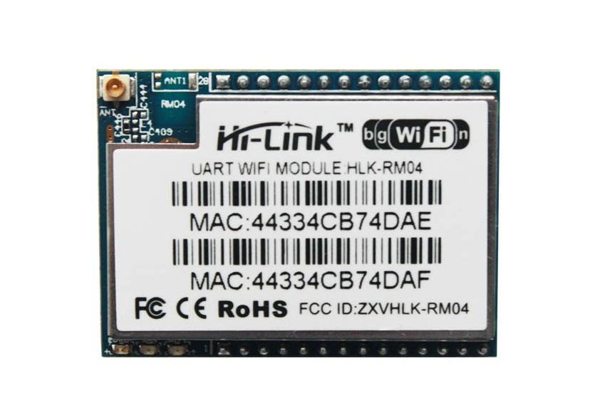 Wi-Fi: HLK RM04 Hi-Link HLK RM04 Wi-Fi Module Follows IEEE Wireless Standards 802.11n, 802.11g, and 802.