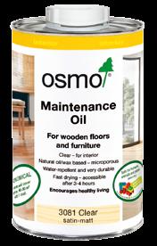 MAINTENANCE OIL Ideal for refreshing and maintaining Polyx -Oil surfaces.