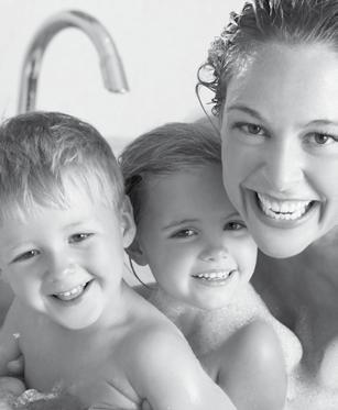 CONFORT and WELL-BEING for the whole FAMILY Having soft water in your bathroom will make a big difference.