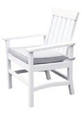 5" / Charleston Side Chair [7] W X.5D X 37H Seat height: " [ 8] Quick Ship Cushions 68, 69. Cushion is seat only.