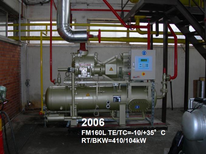 The third field case handles a dairy plant installed in 2010 in Sabac Serbia for producing cooling at -10 C.