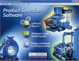 selection software Robuschi has created a specific selection program to determine the operating