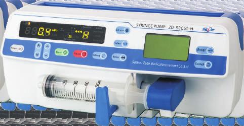 3kg( include fastener) 320mm(L) X 132mm(W) X 195mm(H) Automatic syringe Size detection Double CPU With LCD as a aid to display ZD-50C6T-H Syringe Pump Infusion Master 3 improvement without further