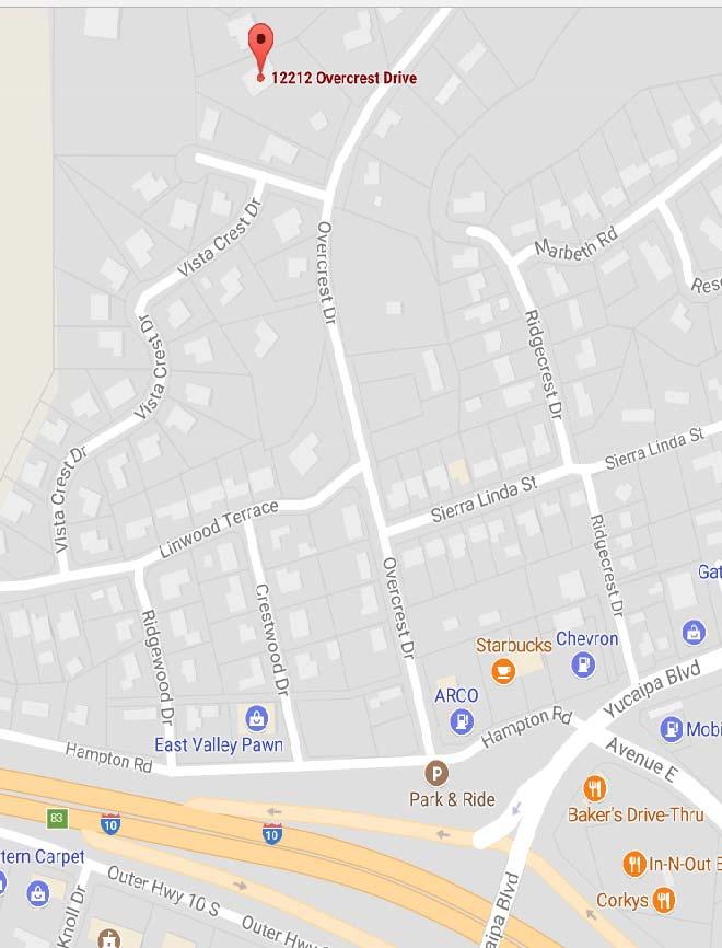 Annual BBQ/Cactus Cookoff The BBQ will be held at Judy horne's home On Saturday October 7th, 2017. The Address is 12212 Overcrest Dr, Yucaipa, CA. See map for directions.