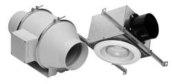 MODEL TD-MIXVENT INLINE MIXED FLOW DUCT FAN KIT - TD BATHROOM EXHAUST KITS FEATURING TD-MIXVENT FANS The TD-MIXVENT fan kits provide all the hardware needed to complete a simple in-line ducted
