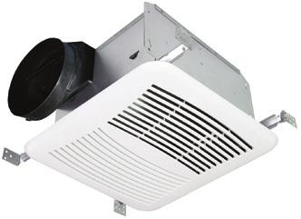 CEILING MOUNT BATHROOM FAN Features & Construction Extremely quiet operation <0.3 to 1.