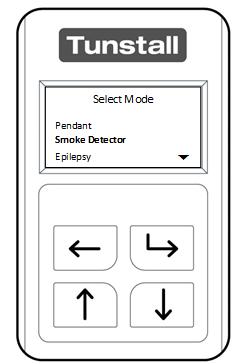 After unlocking the Universal Sensor and entering Select Mode navigate the menu using the Up Button and or Down Button.
