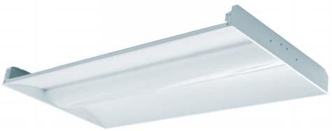 construction or replacement of existing fluorescent fixtures -V Dimming standard Rated for damp and dry locations IC Rated Battery backup available 6W x LED Volumetric Troffer Luminious Intensity