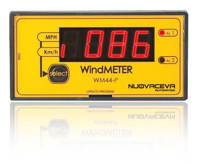 DISPLAY WM44-P RF INTRODUCTION The WM44-P RF wind speed indicator, combines a highly accurate indicator with dual set point alarm relays.
