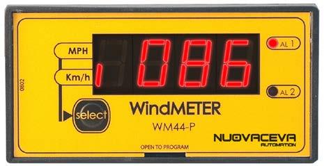 Display Technical Features WM44P - Display 96x48mm - 3 digit Available input voltage: 12 Vdc - 24 Vdc - 24 Vac - 110/220 Vac 50/60 Hz Power