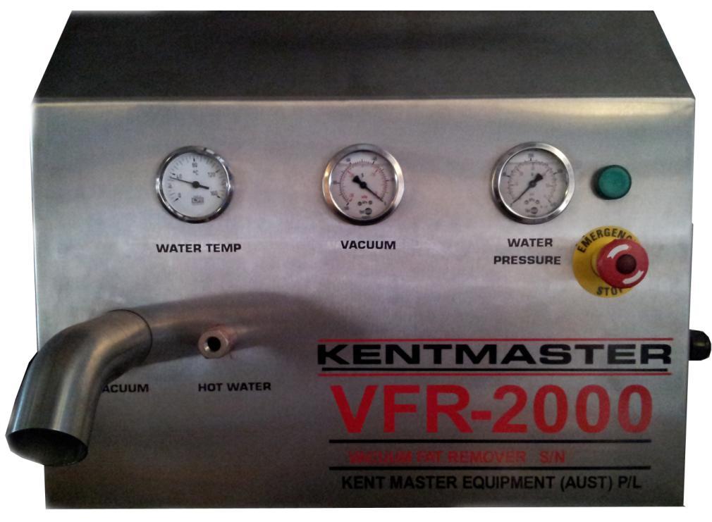 EQUIPMENT DESCRIPTION. The Kentmaster VFR 2000 Universal Vacuum System consists of the following major components:- Control Cabinet. 1. Steam & Water Pressure Gauges. 997511 (1) 2. Vacuum Gauge.