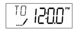 Start-Up Procedure Setting current time of day Setting Current Time / Day 1. Press either the Up or Down buttons to adjust current time of day by one digit.