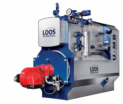 LOOS UNIVERSAL U-MB 3-pass shell boiler The boiler is designed as a flame and smoke tube boiler in accordance with the Pressure Equipment Directive.
