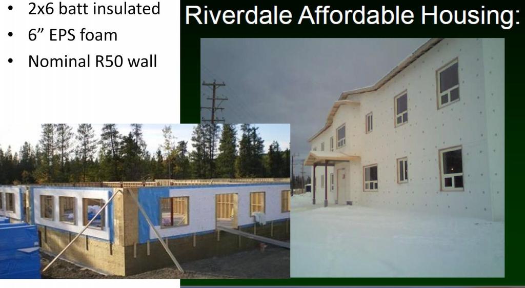 Split Insulated Wall: Riverdale Affordable Housing 8 Plex and