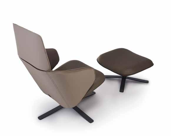 It comes in 3 different types and with a pouf, depending on the necessity the chair can have low shoulder lean, a higher head