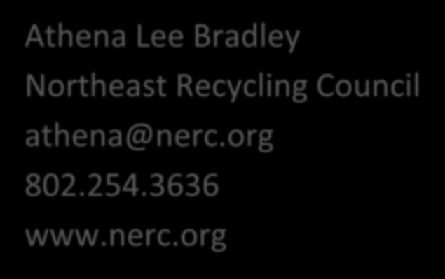 Athena Lee Bradley Northeast Recycling
