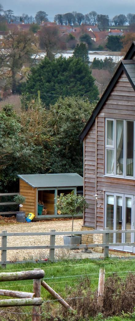 Pastures new Maureen and Clive Keevil left their converted barn to build a new smaller timber-frame home on their farm in Somerset.