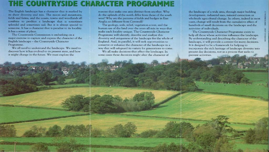 The Countryside Character Programme,1994.