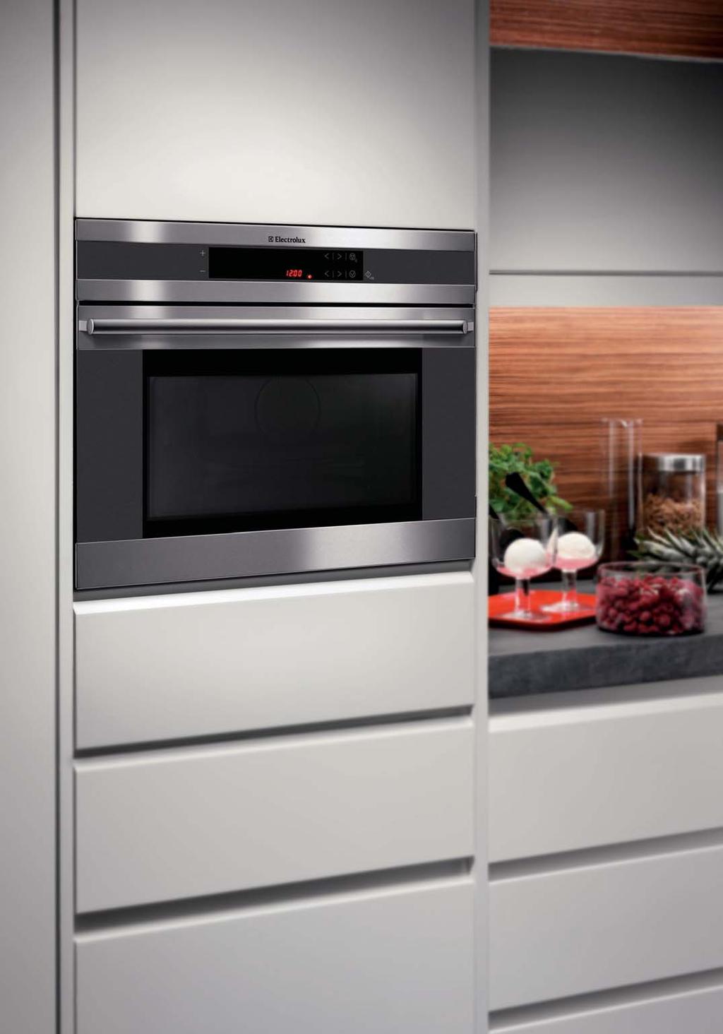 22 electrolux cooking electrolux cooking 23 Stylish microwave ovens... perfect for busy cooks.