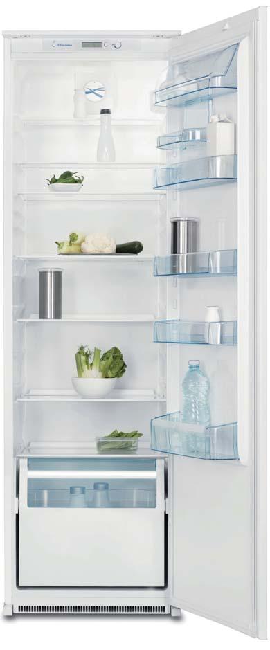 70 electrolux cooling electrolux cooling 71 of you and your environment with our A+ range. ERN34800 Integrated in-column larder fridge - unique large capacity Fridge net capacity 330 litres (11.6 cu.