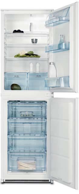 74 electrolux cooling electrolux cooling 75 ENN28600 Frost free fridge freezer Fridge net capacity 210 litres (7.4 cu.ft) Freezer net capacity 55 litres (1.9 cu.