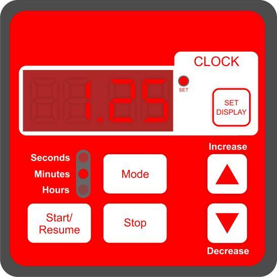 Timer settings and programming: Setting Interval Timer: In modes 1 3, the device functions as a simple countdown timer. When you set the value, press the Start/ Resume button.