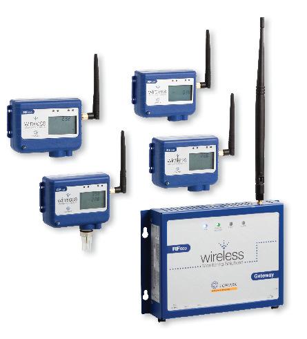 11 PROFESSIONAL WIRELESS SYSTEM RF500 Wireless Temperature and Humidity Monitoring This system provides effortless 24/7 monitoring of temperature, humidity and door events.