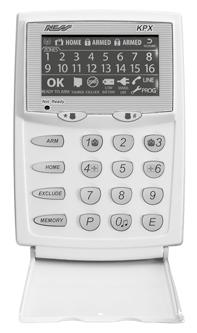 Keypad Keypad Display Indicators in Operating Mode keypad Icon Display ZONeS 1-8 (or 1-16) OK READY TO ARM ARMED ARMED OFF ON Flashing Zone is sealed. Zone is unsealed. Zone is in alarm.