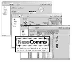 Free Software NessComms Powerful PC-based programming & operation software D8x / D16x SERIAL Direct Connect On-Site 450-185 Serial cable Serial extension cable...or 101-231 Serial to USB Adapter cable.