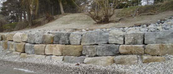 Typical Shoreline Treatments Armour stone
