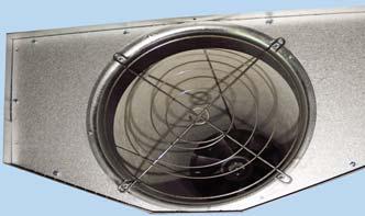 Unit sits flush to ceiling ensuring dirt will not gather on top surface unlike round axial fans.