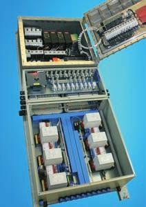 distribution integrated > Mounting of electrical equipment in the cover > The power circuits and the controls,