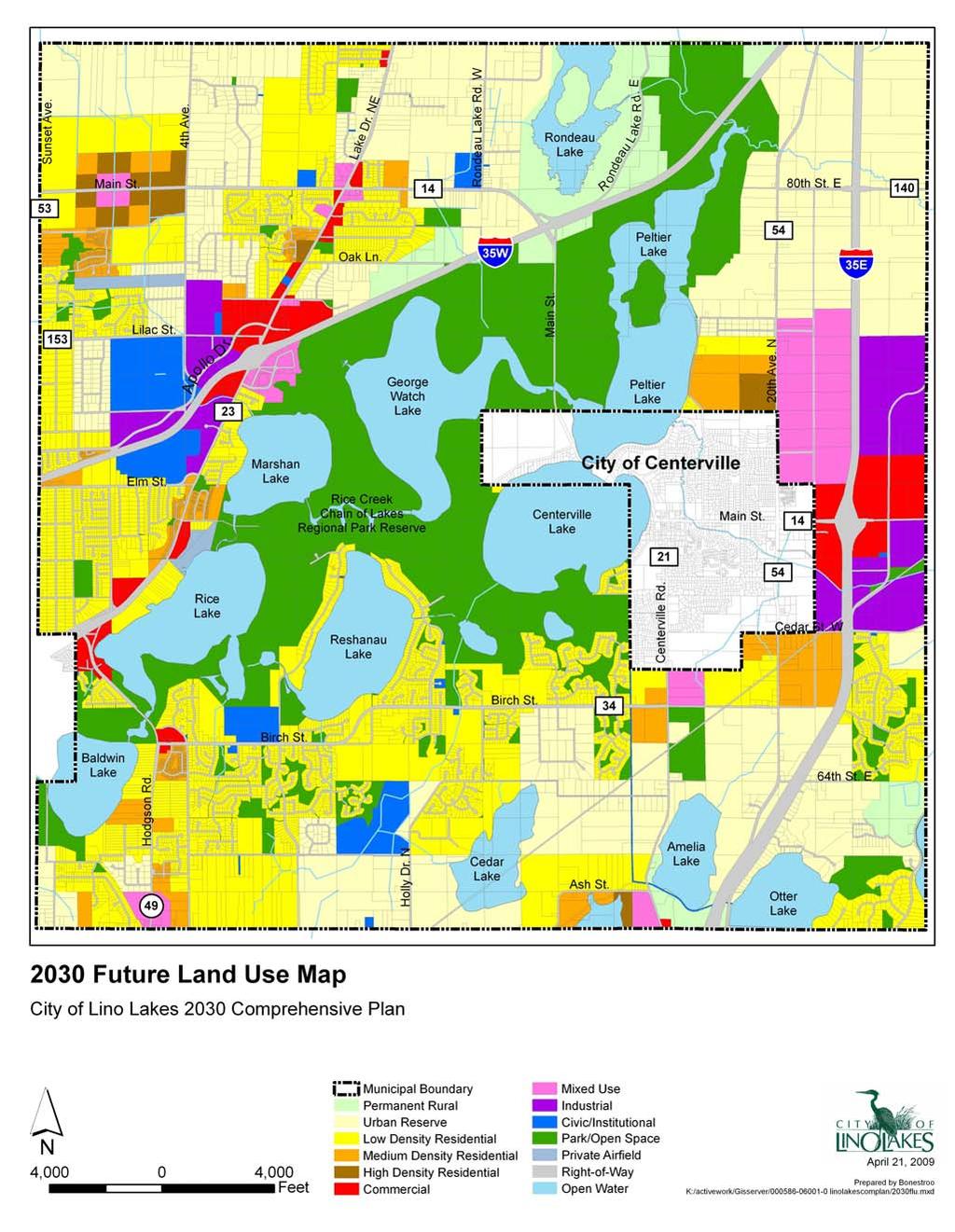 Figure 3-3: 2030 Future Land Use Map 1 2 3 3-13 Mixed