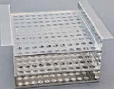 SPECIAL EQUIPMENT Accessories 7 0 4 22 29 45 Racks for models 4, 22, 29, 45 with shaking device Rack for 26 test tubes Ø 4.5 mm B04399 Rack for 0 test tubes Ø 4.