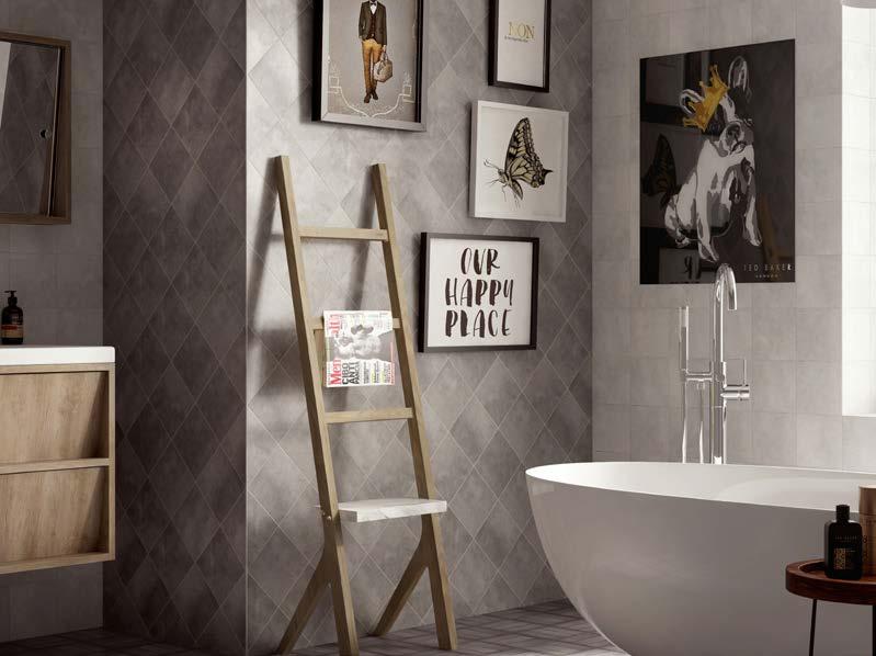 BCT43751 Brown ParqTile Multi Use 148x148mm G0018D BCT43744 Grey ParqTile Multi Use 148x148mm G0018D PARQTILE Ted s branched out to create a range of parquet-effect tiles that can be used on walls or