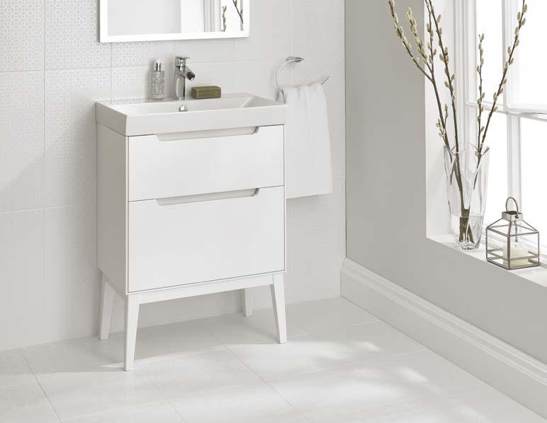 LA51485 Cottonwood Linear White Floor 331x331mm K0014 THE WHITE COLLECTION LA51928 Marise Floor 331x331mm K0014 LA52024 White Satin Floor 331x331mm K0015 The White Collection brings a calm and