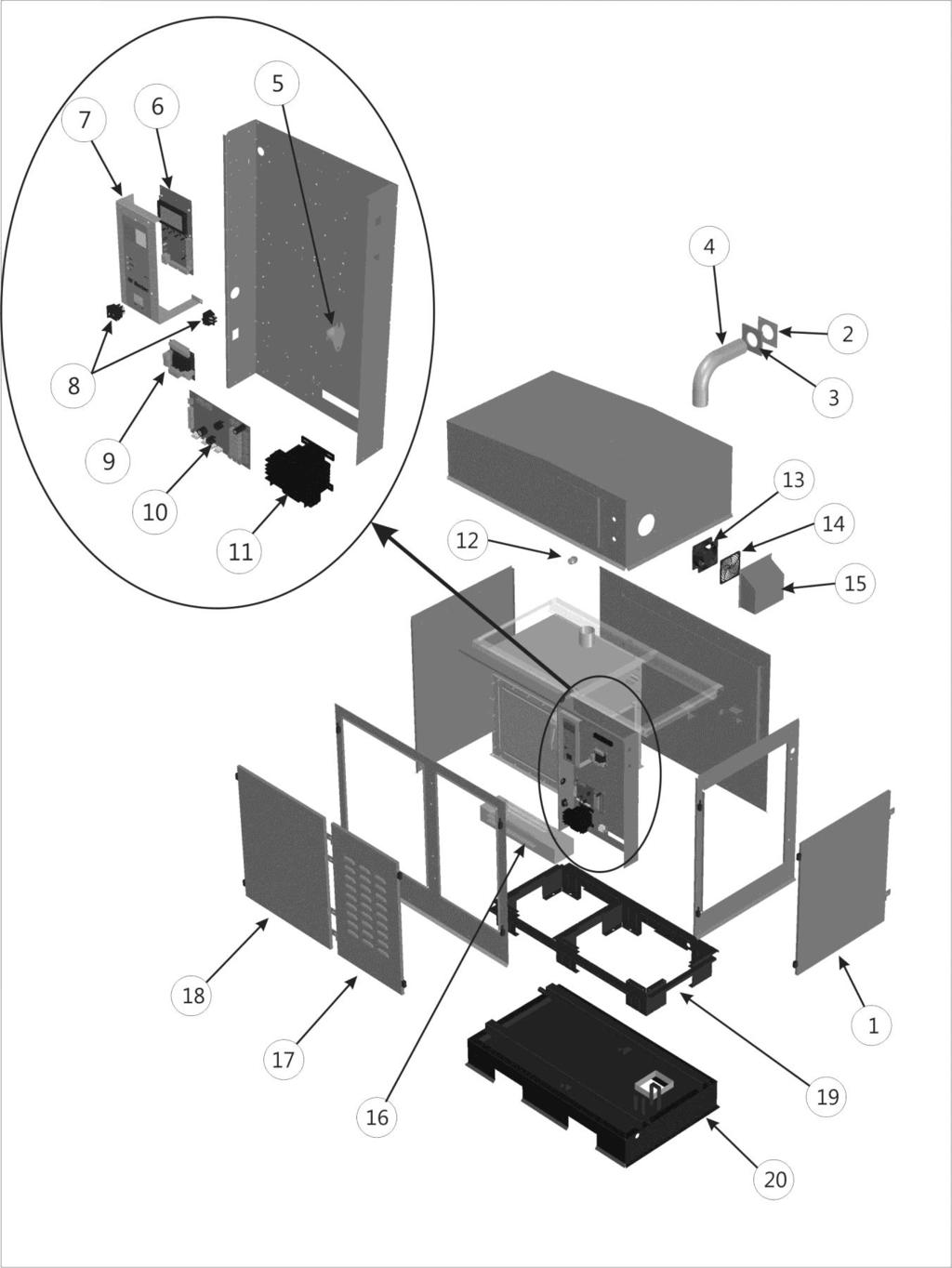 SETC Outdoor Cabinet and Electrical Parts Figure 16: