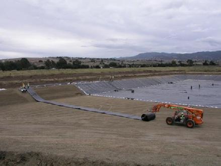 Only material that is to be immediately welded, i.e., during that workday, should be deployed. Once the geomembrane is properly placed, the material should be seamed as soon as practical.