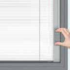 Blinds are operated by a cleverly-designed magnetic slider, placed on the right or