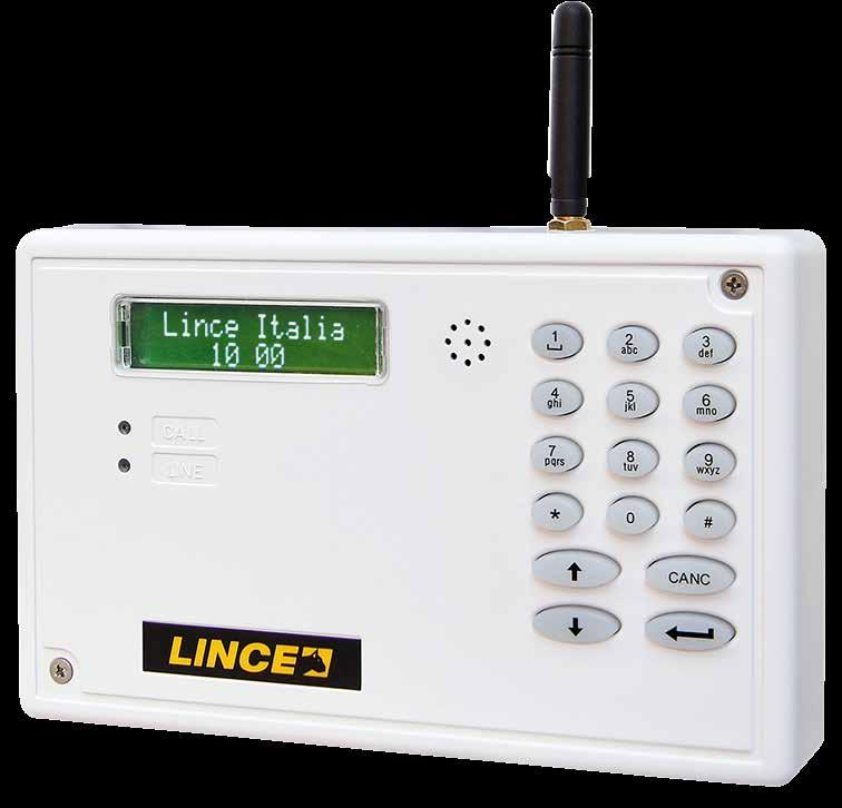 35 LinceGSM Universal Wired Devices GSM DIALER Dialer working on the GSM network. Small and compact is supplied with rechargeable battery and GSM antenna (SIM card not included).